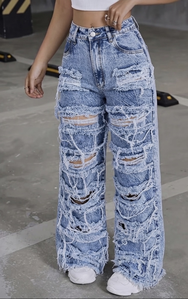 Pantalon Wide Leg Rasgado (CALIDAD PREMIUM🔥)