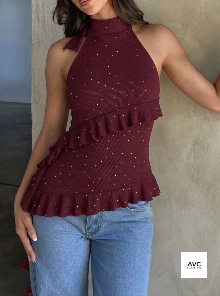 Blusa casual con detalle de tira