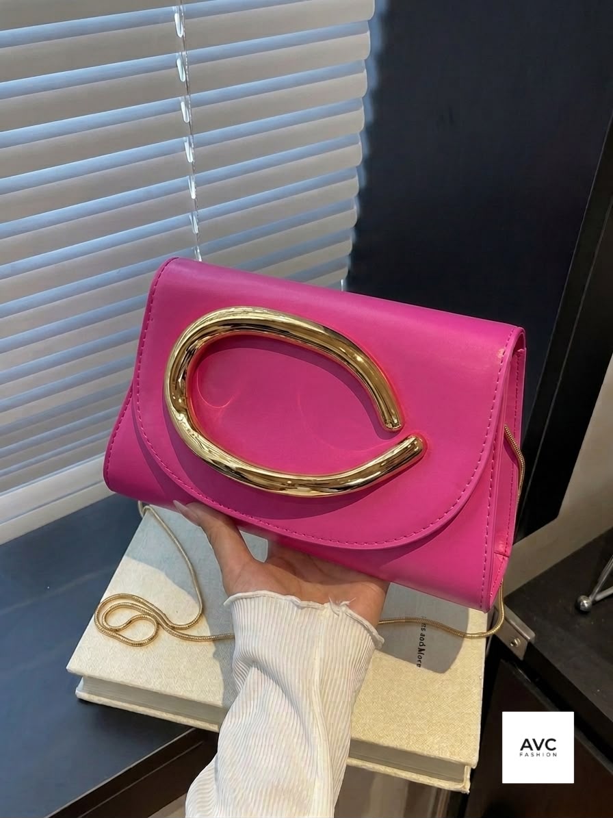 Bolso bandolera cruzado de estilo francés, exquisito, simple, de moda, estilo cadena, único, casual, de moda de noche