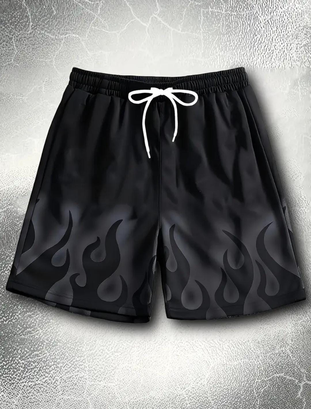 Pantalón corto de hombre con diseño de llamas🔥