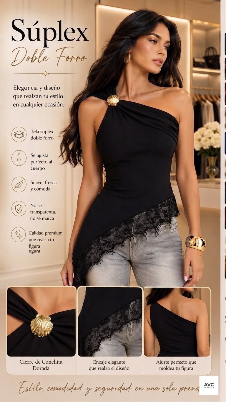 Blusa Elegante con encaje