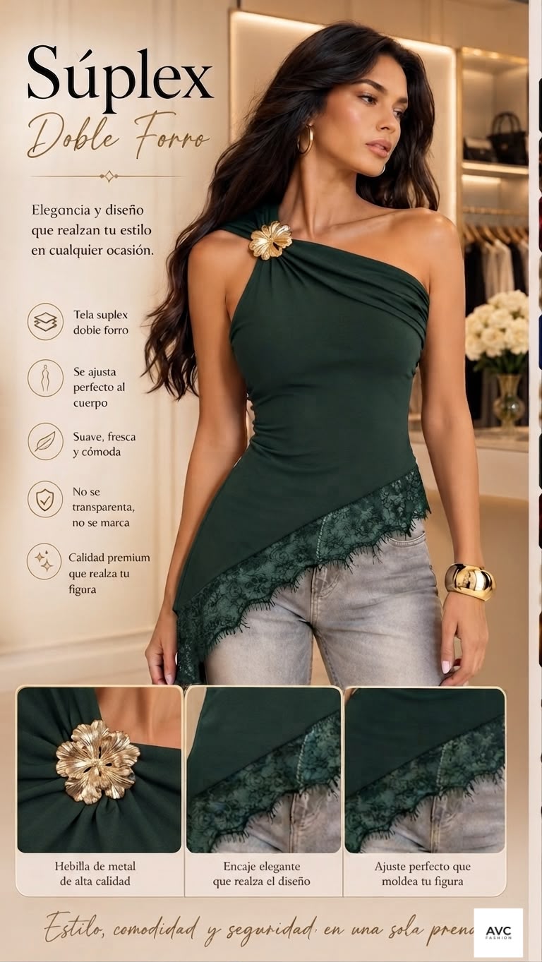 Blusa Elegante con encaje