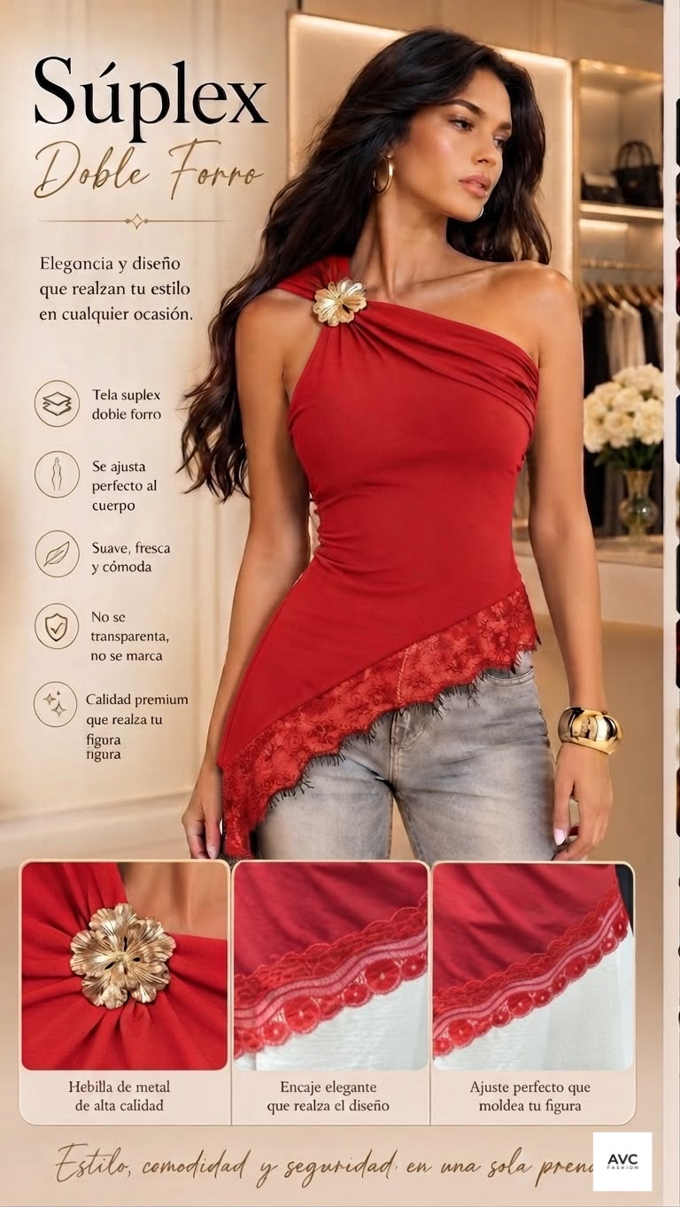 Blusa Elegante con encaje