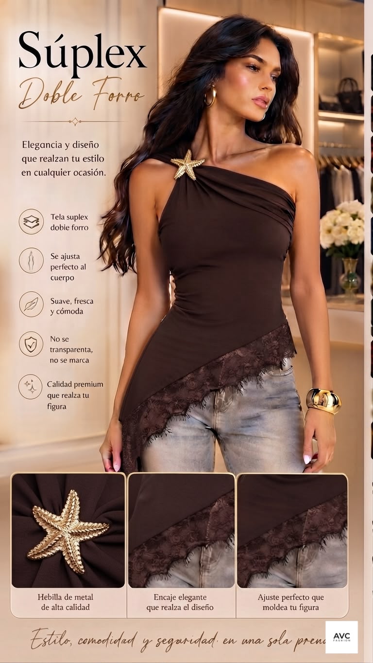 Blusa Elegante con encaje