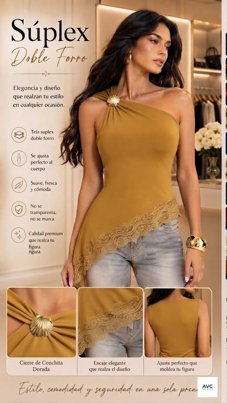 Blusa Elegante con encaje