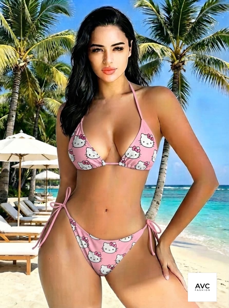 Traje de baño de 2 piezas de Hello kitty ✨
