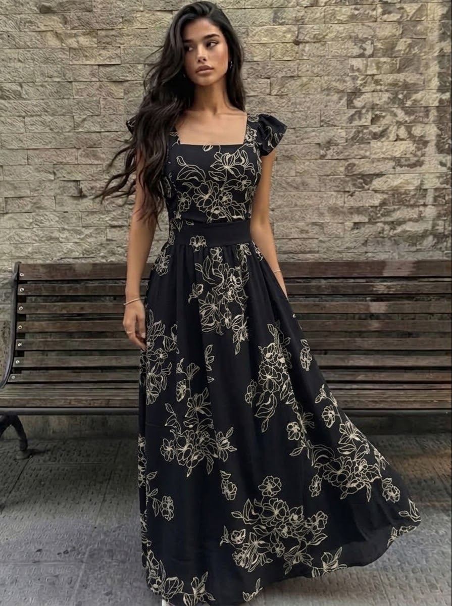 Vestido floreando